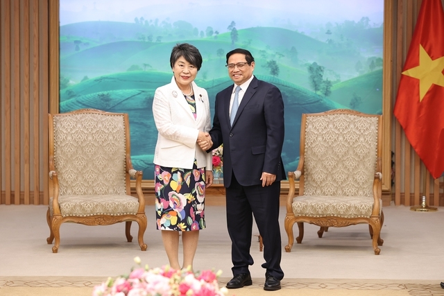 Le chef du gouvernement reçoit le ministre japonais des Affaires étrangères - Ảnh 1.